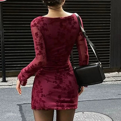 Ingrid's™ wine dress